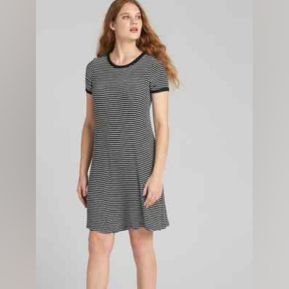 GAP Striped Black and White Women's Dress